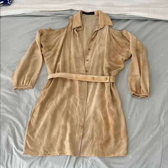 Versace Dresses & Skirts - Versace Beige Long Sleeve Dress